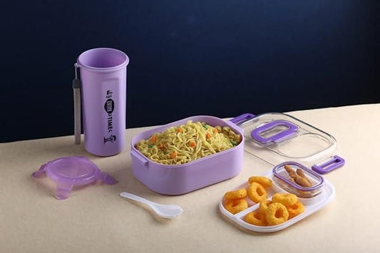 Lunchbox with Bottle Leak Proof & BPA Perfect Lunchbox (Pack of 2)